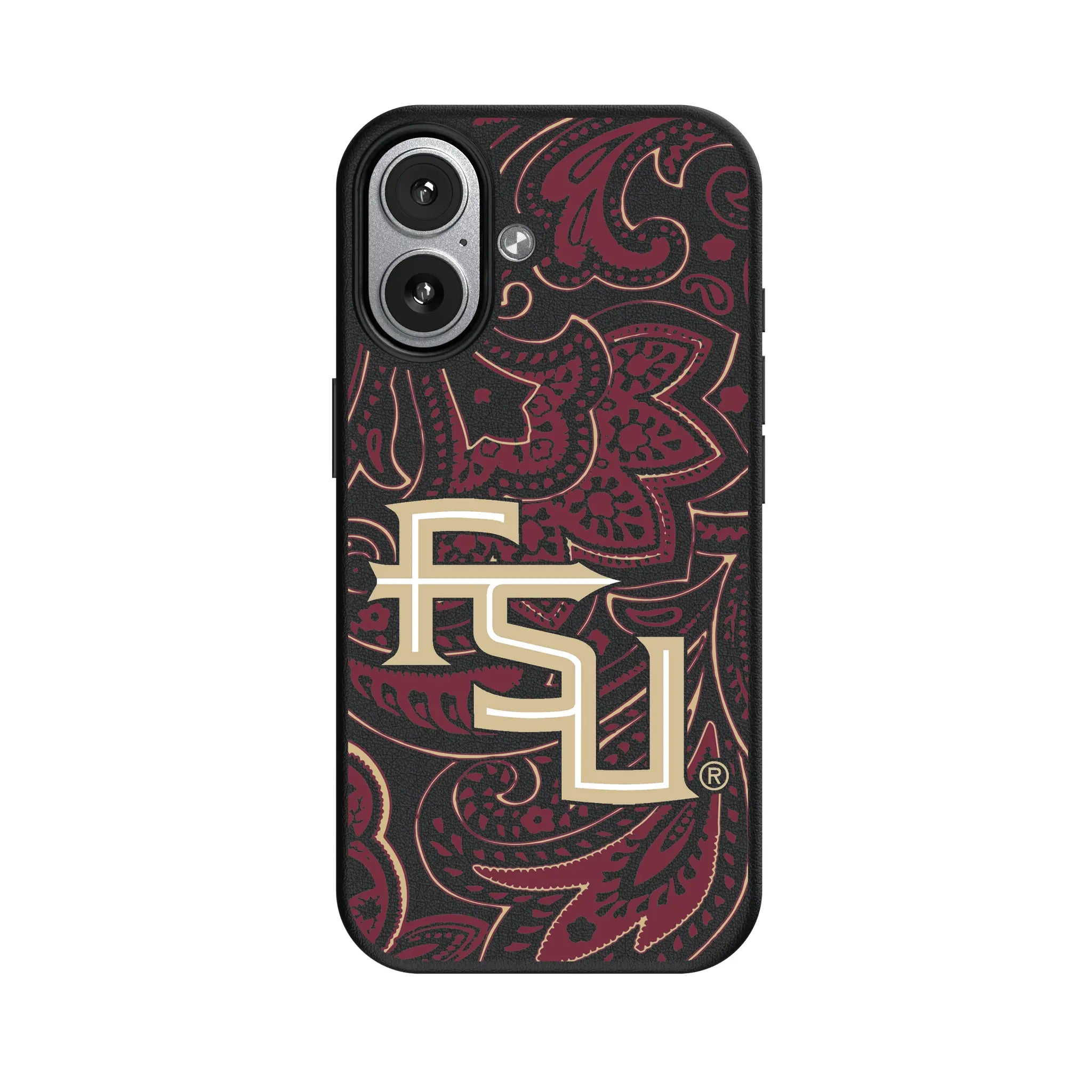 Florida State University Seminoles Athletic Wordmark Paisley MagSafe Compatible Phone Case for Apple iPhone