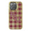 Florida State University Seminoles Athletic Wordmark Plaid Bling Phone Case