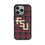 Florida State University Seminoles Athletic Wordmark Plaid MagSafe Compatible Phone Case for Apple iPhone