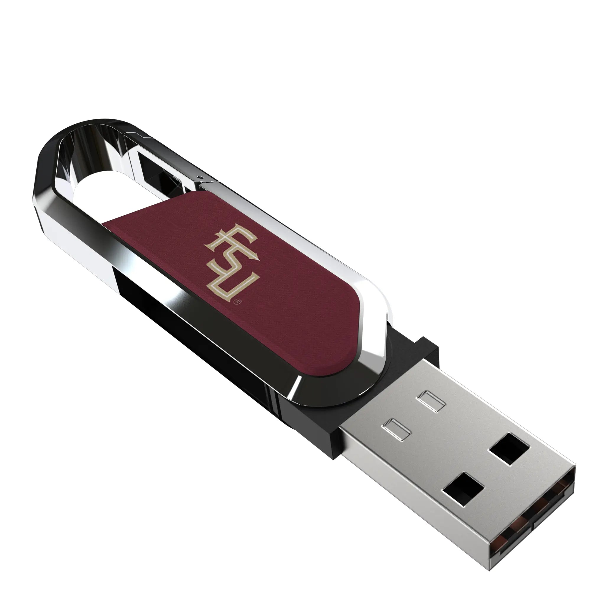 Florida State University Seminoles Athletic Wordmark Solid USB 32GB Clip Style Flash Drive