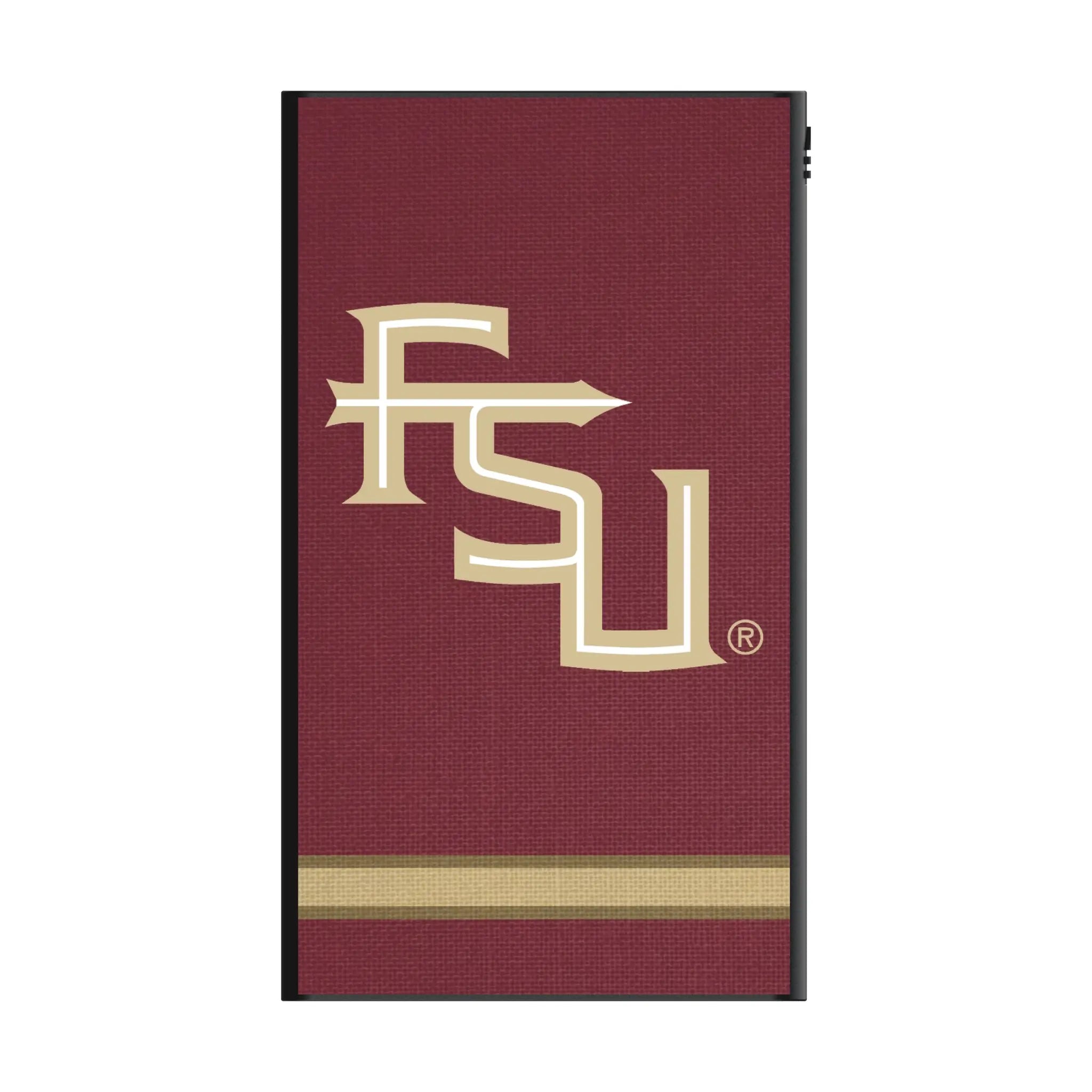 Florida State University Seminoles Athletic Wordmark Stripe 5000mAh Flat Powerbank