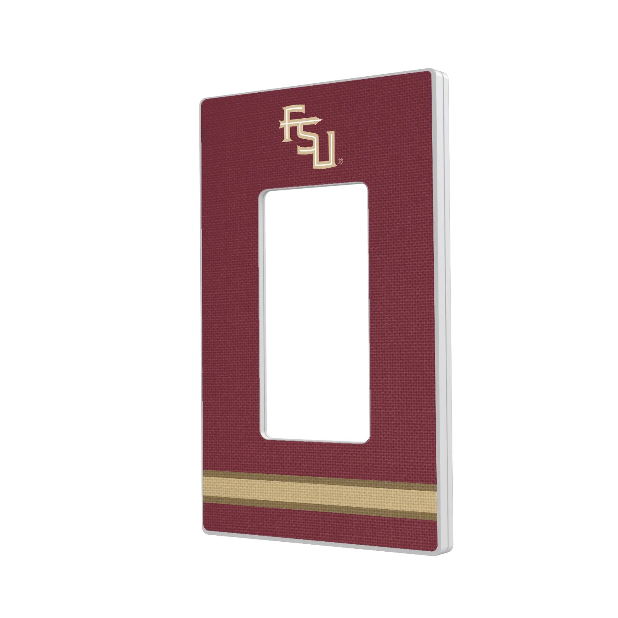 Florida State University Seminoles Athletic Wordmark Stripe Hidden-Screw Light Switch Plate