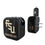 Florida State University Seminoles Athletic Wordmark Text Backdrop 2 in 1 USB A/C Charger