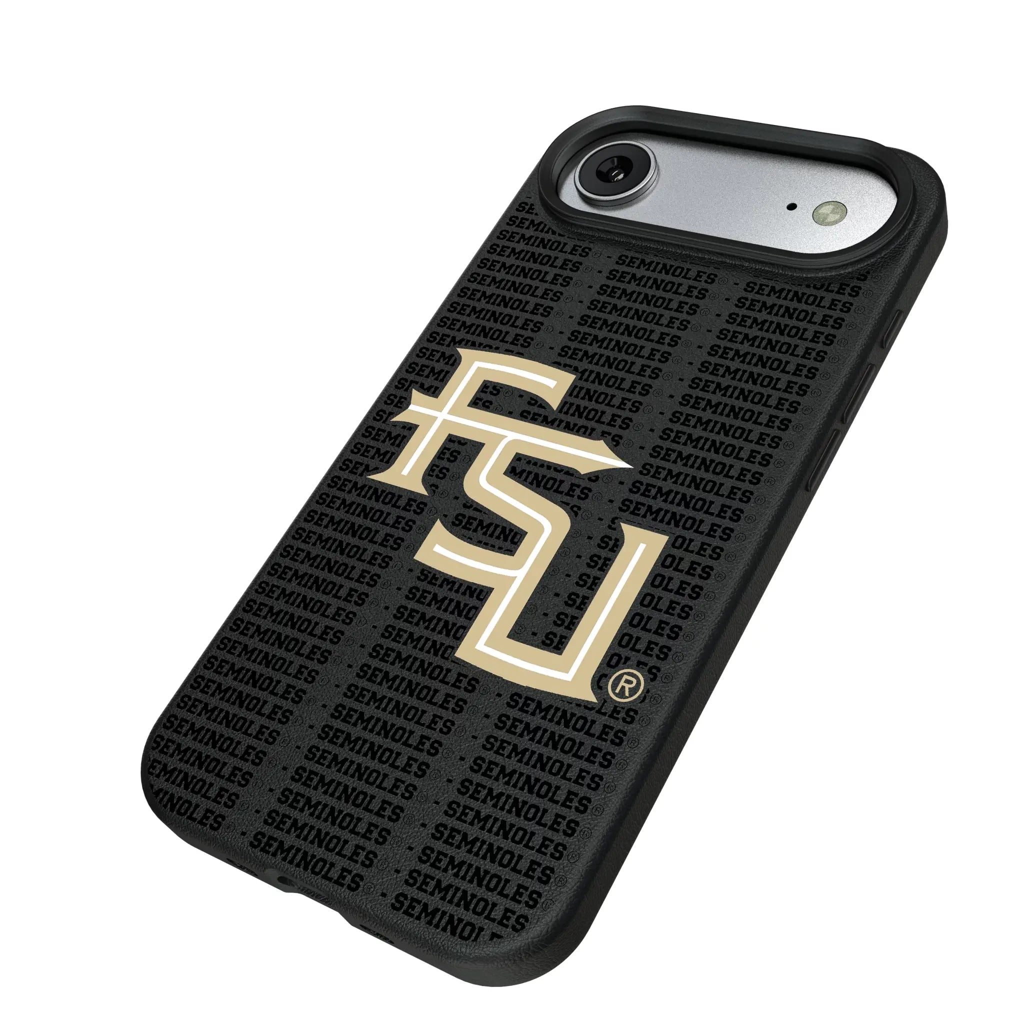 Florida State University Seminoles Athletic Wordmark Text Backdrop MagSafe Compatible Phone Case for Apple iPhone