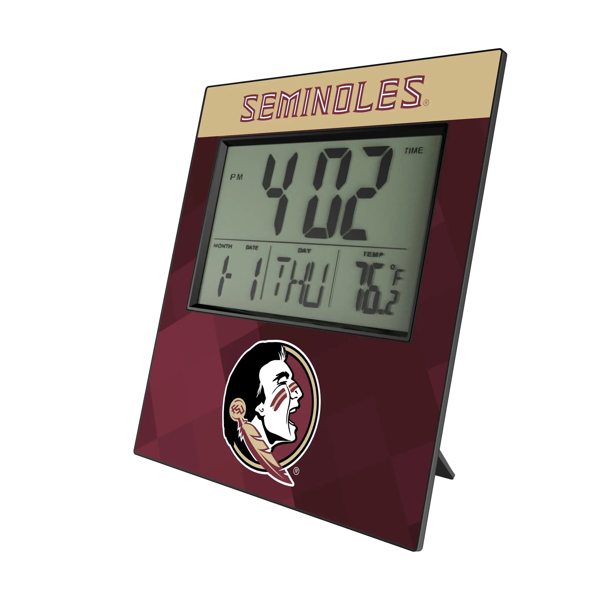 Florida State University Seminoles Color Block Wall Clock