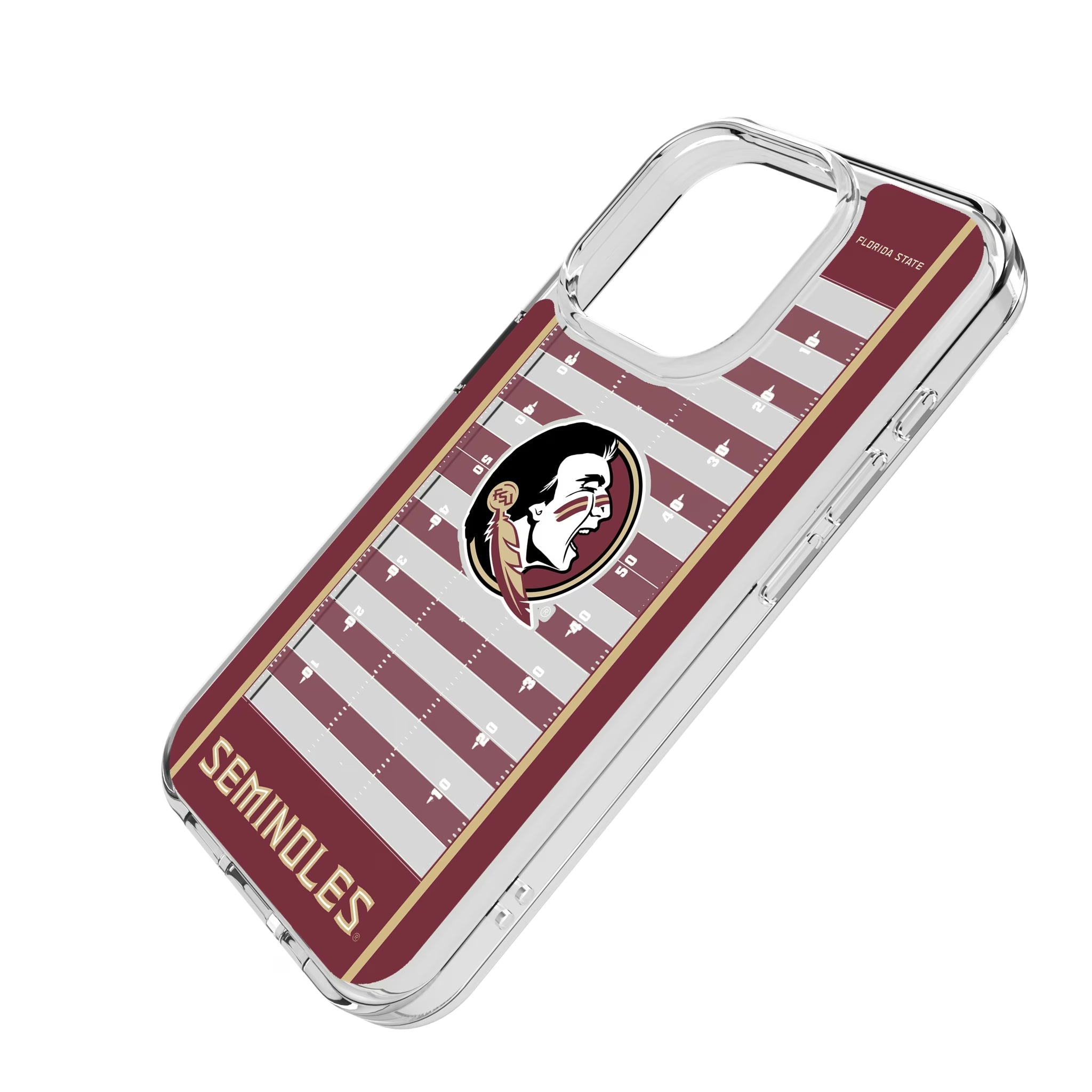 Florida State University Seminoles Field Clear Phone Case for Apple iPhone