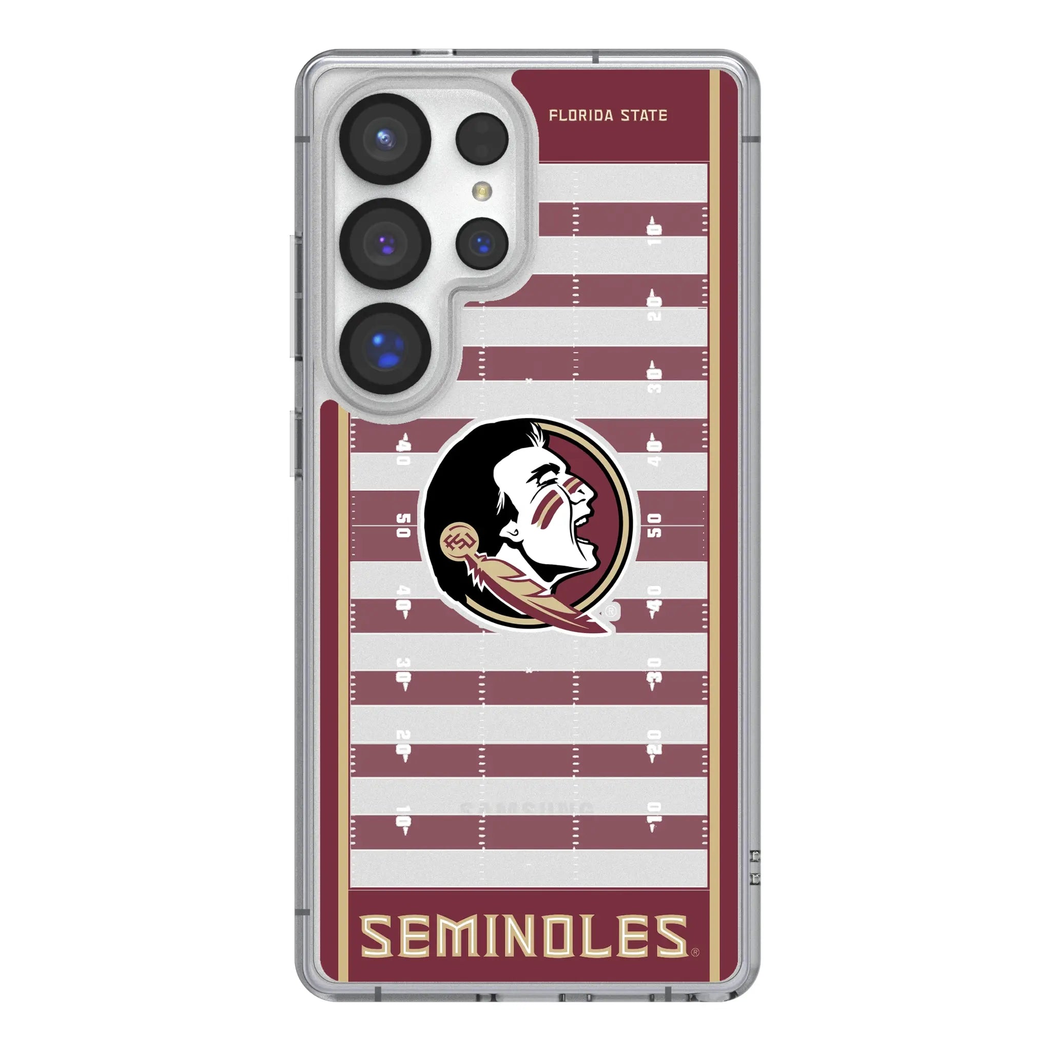 Florida State University Seminoles Field Clear Phone Case for Samsung Galaxy