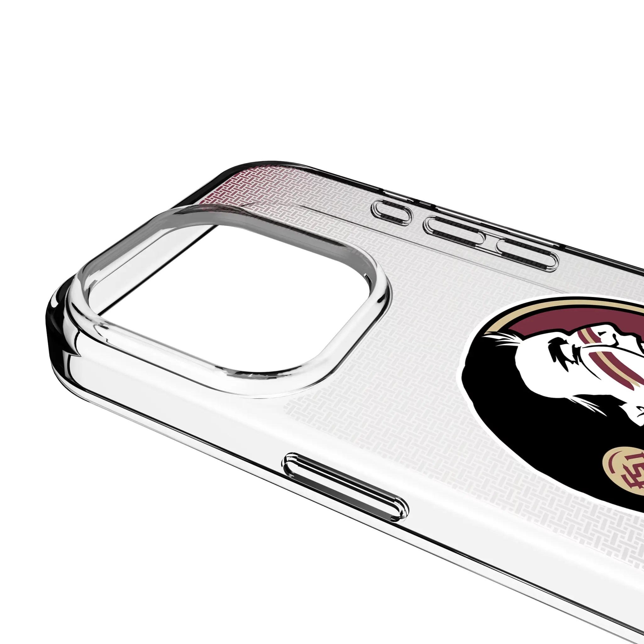 Florida State University Seminoles Linen Clear Phone Case for Apple iPhone