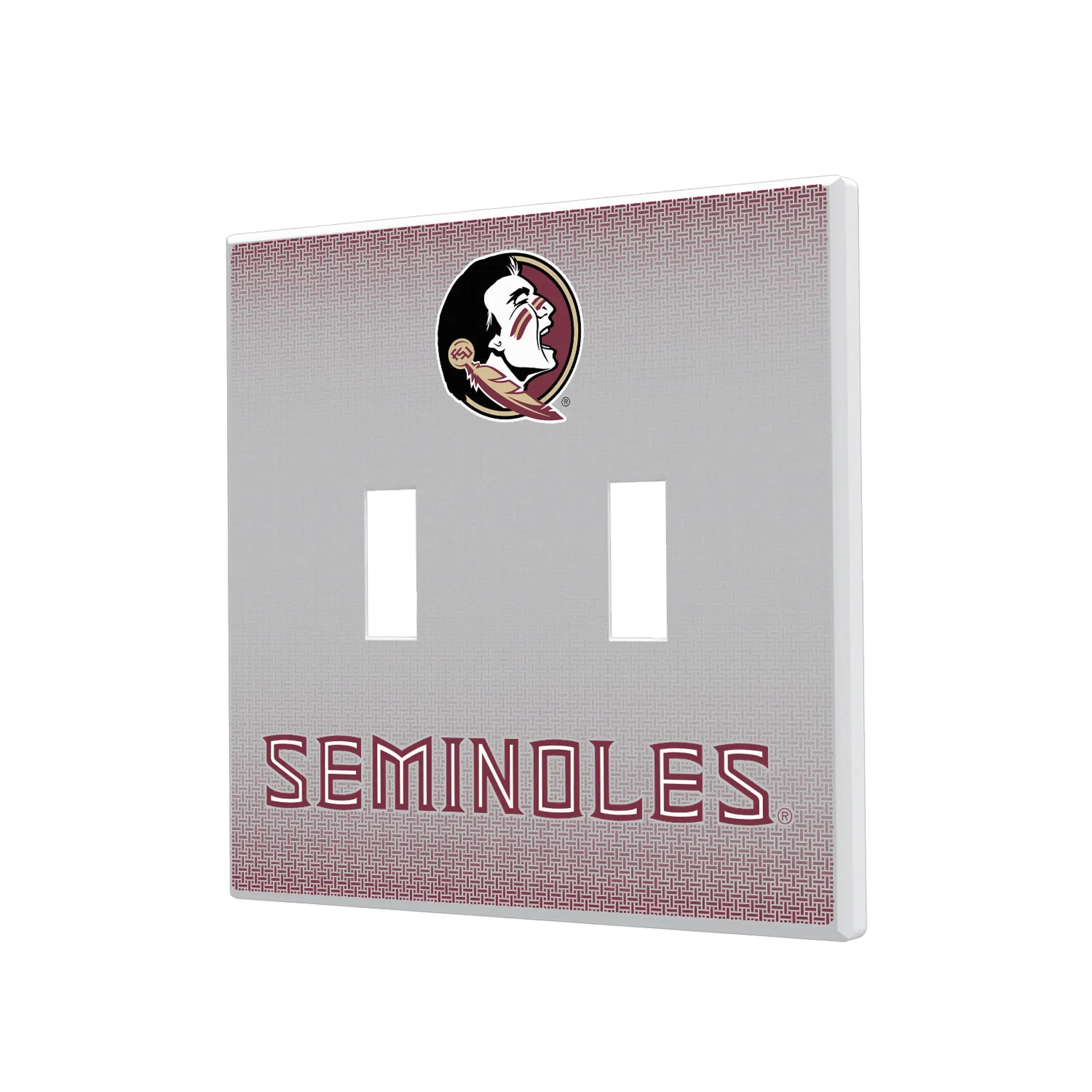Florida State University Seminoles Linen Hidden-Screw Light Switch Plate