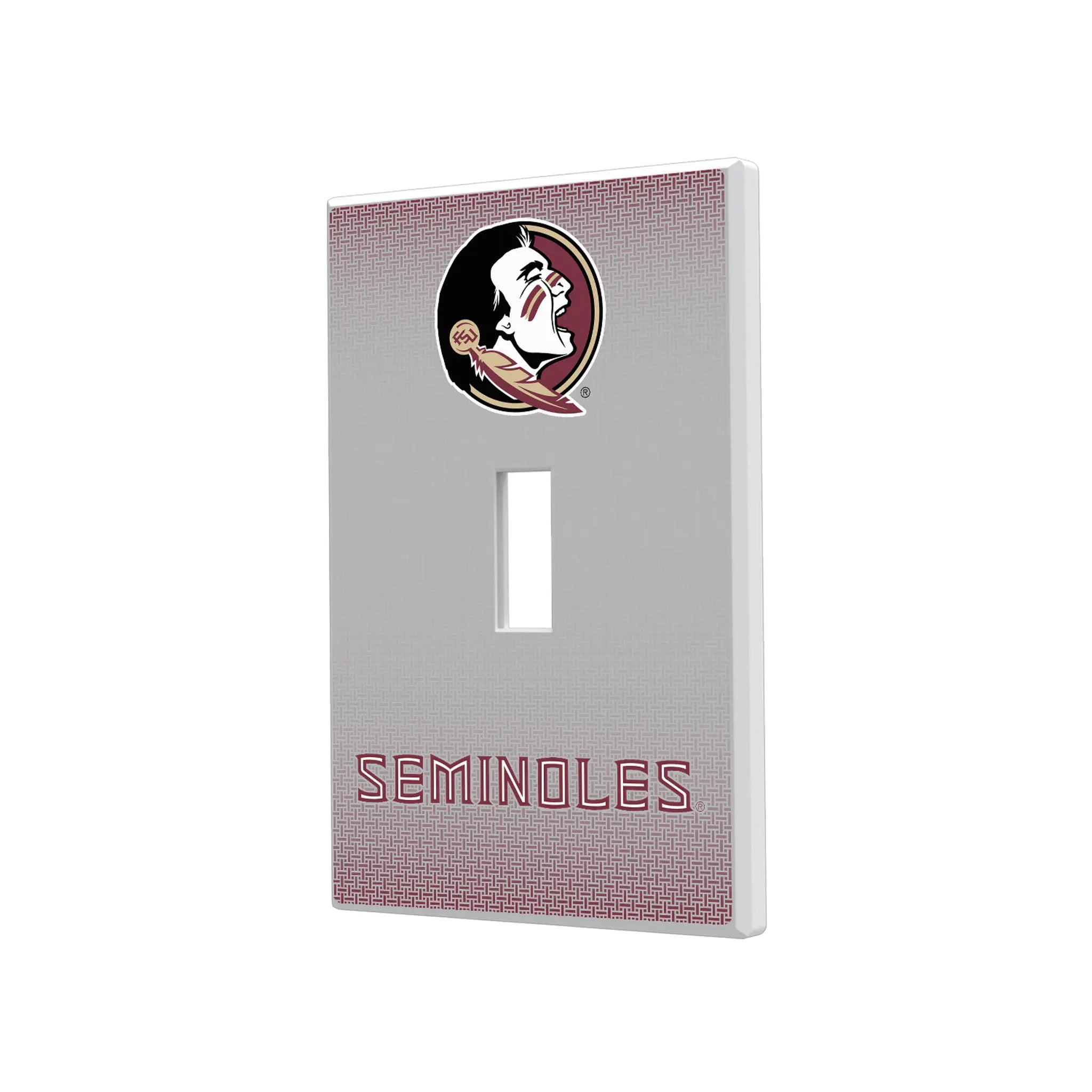 Florida State University Seminoles Linen Hidden-Screw Light Switch Plate