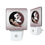 Florida State University Seminoles Linen Night Light 2-Pack