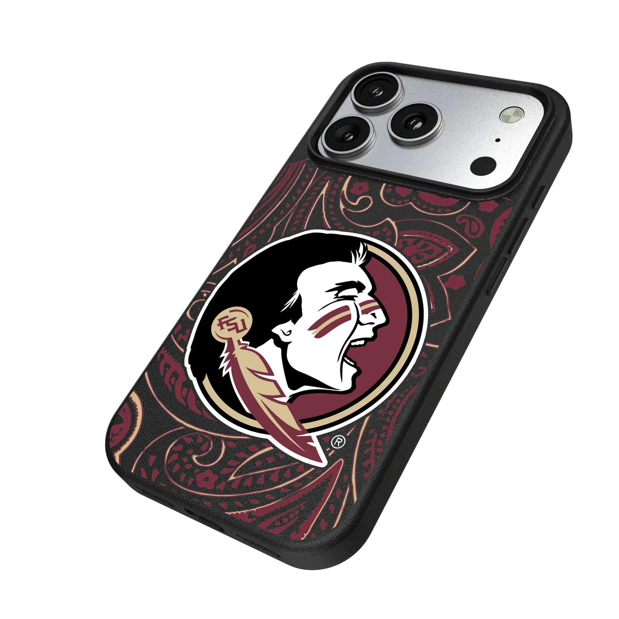Florida State University Seminoles Paisley MagSafe Compatible Phone Case for Apple iPhone