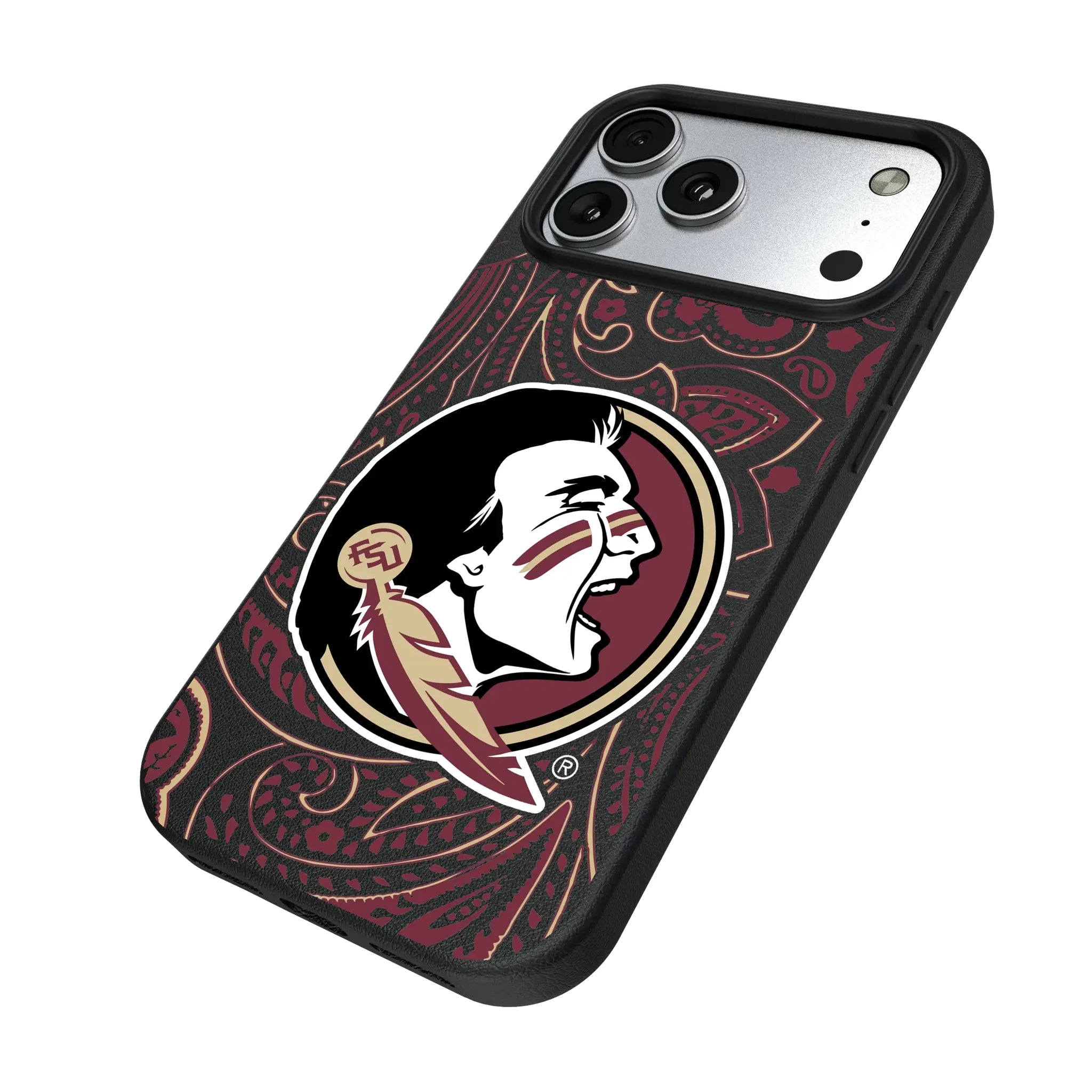 Florida State University Seminoles Paisley MagSafe Compatible Phone Case for Apple iPhone