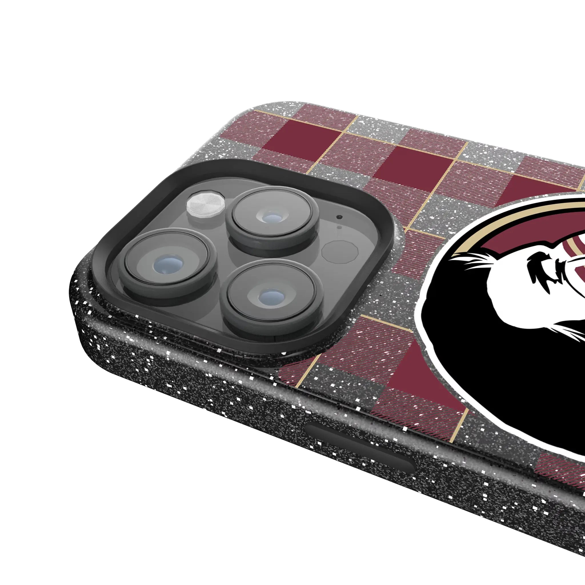 Florida State University Seminoles Plaid Bling Phone Case