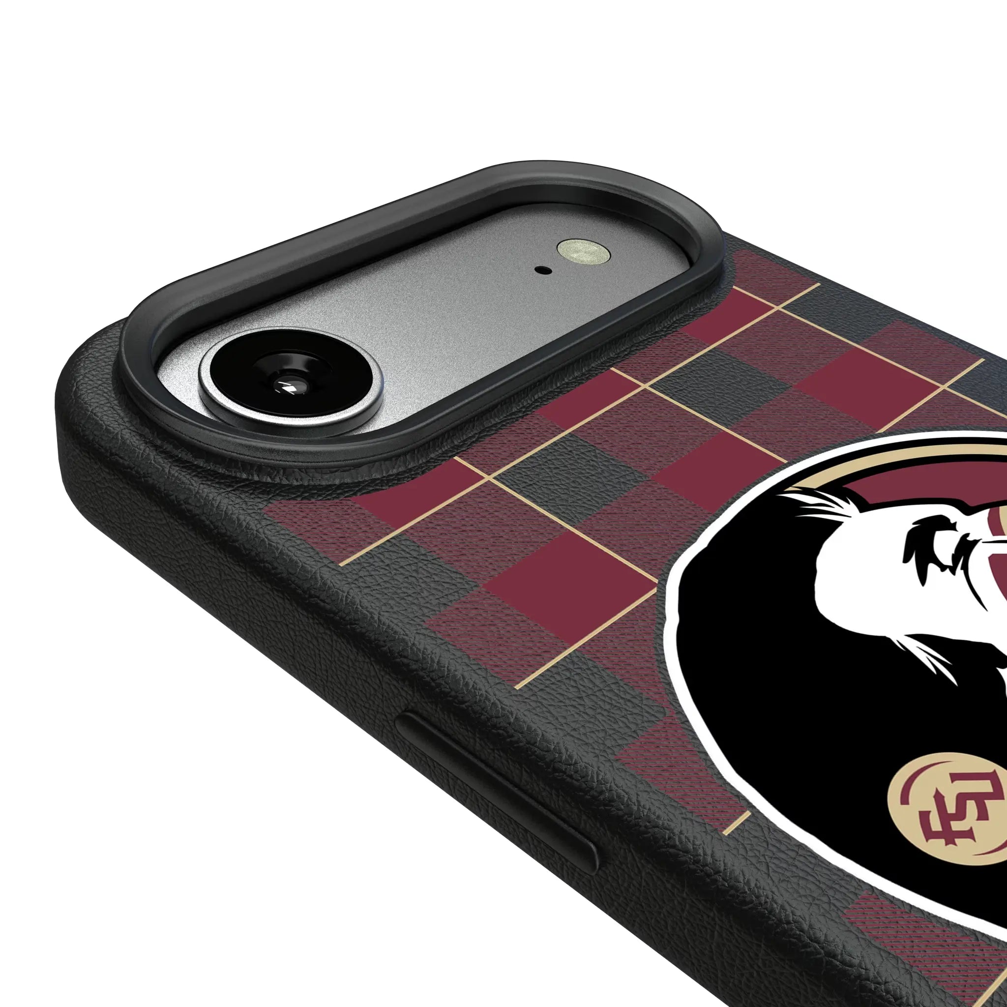 Florida State University Seminoles Plaid MagSafe Compatible Phone Case for Apple iPhone
