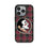 Florida State University Seminoles Plaid MagSafe Compatible Phone Case for Apple iPhone