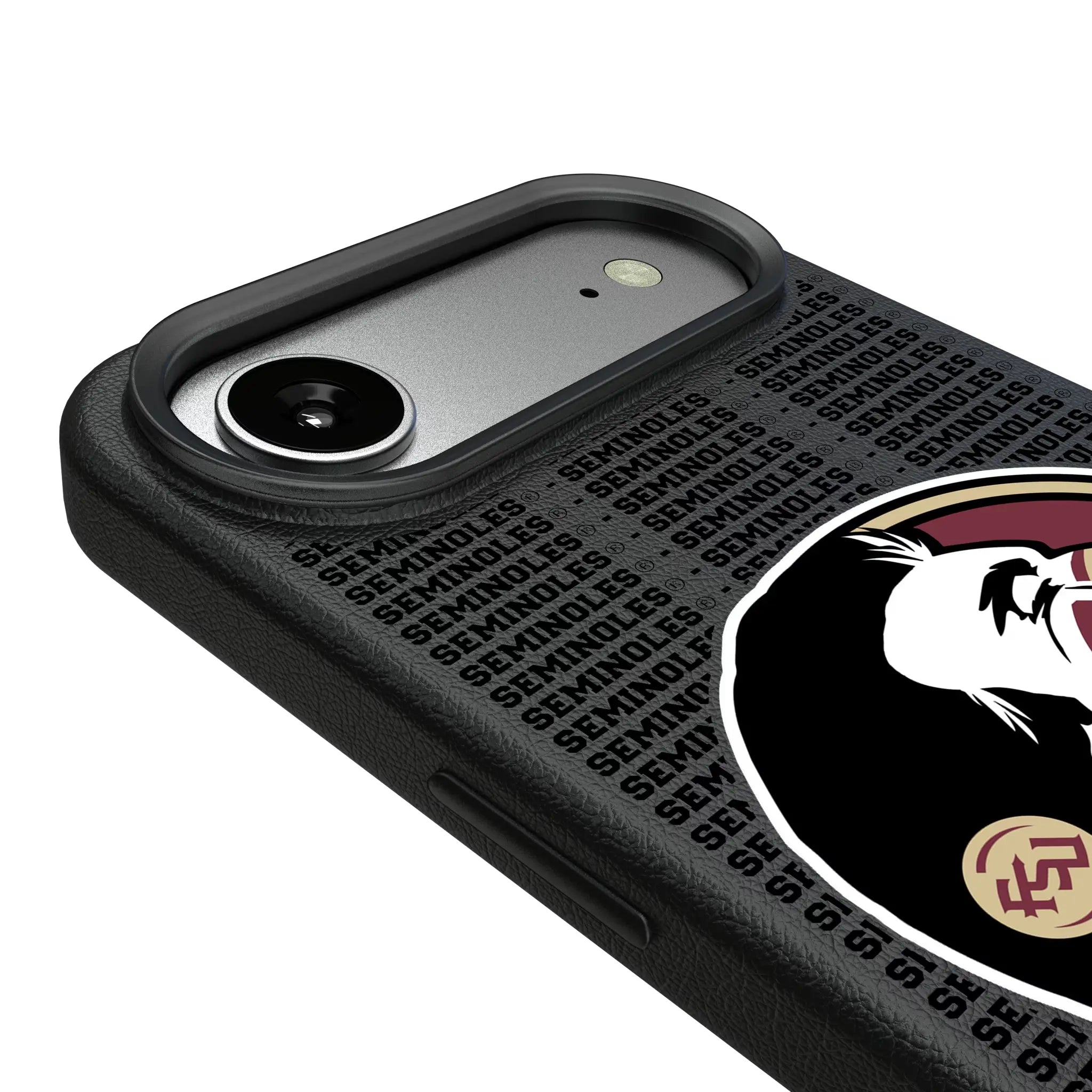 Florida State University Seminoles Text Backdrop MagSafe Compatible Phone Case for Apple iPhone