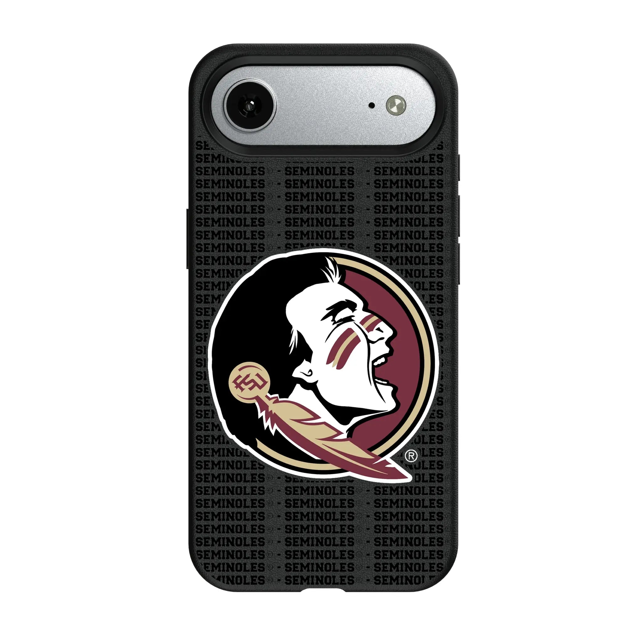 Florida State University Seminoles Text Backdrop MagSafe Compatible Phone Case for Apple iPhone