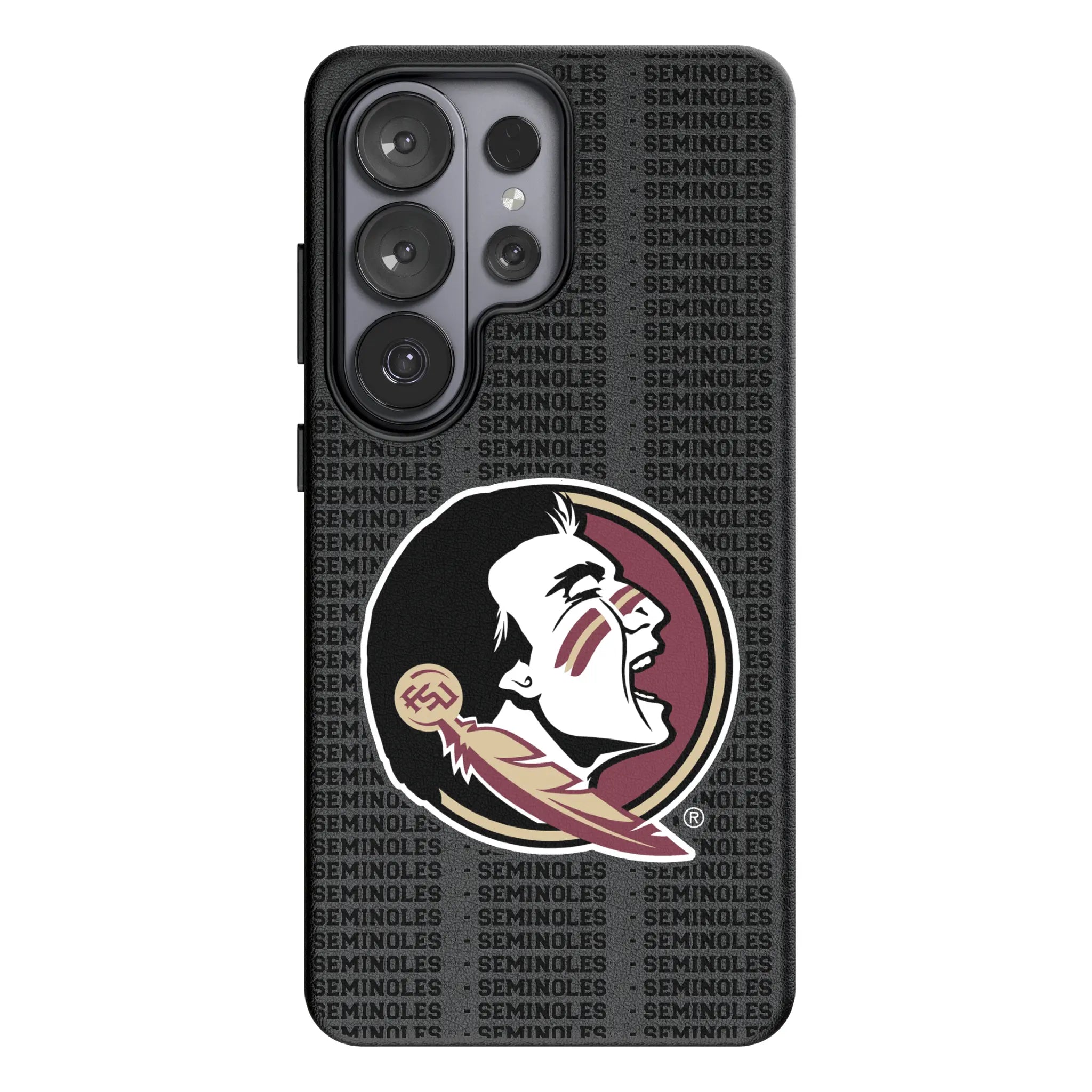 Florida State University Seminoles Text Backdrop MagSafe Compatible Phone Case for Samsung Galaxy