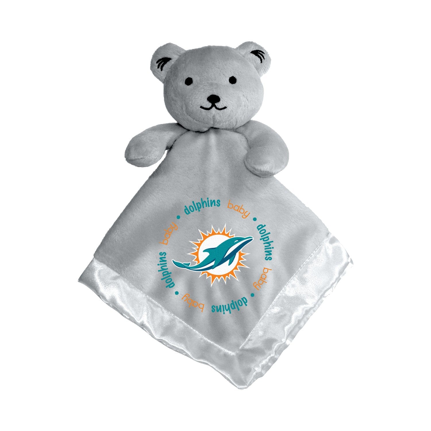 Miami Dolphins Security Bear - Gray - Sports Gifts, Sports Memorabilia, Sports Collectibles, Fan Shop
