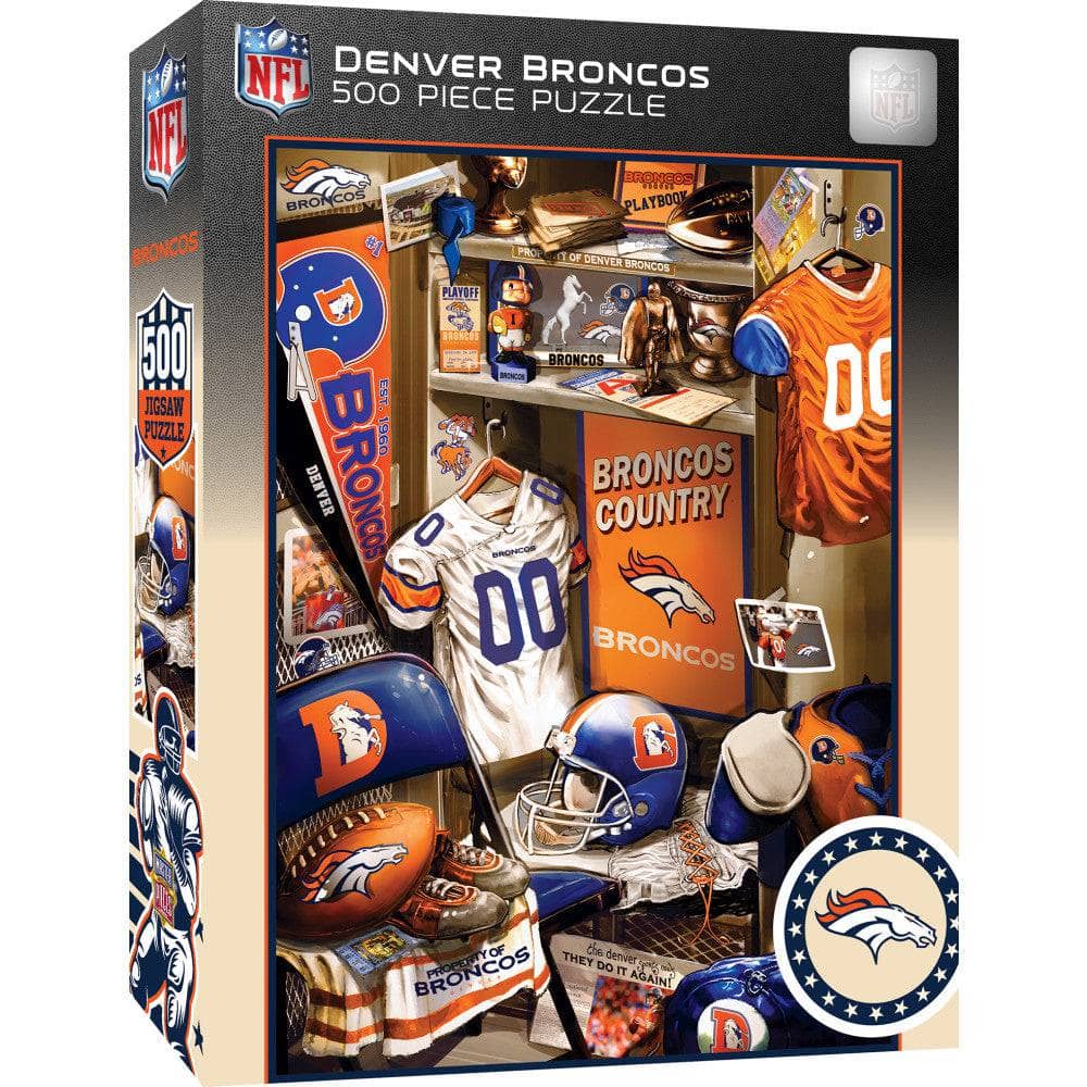 Denver Broncos Locker Room 500 Piece Jigsaw Puzzle
