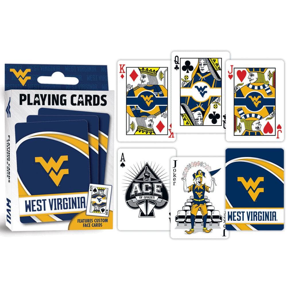 West Virginia Mountaineers 54-Card Deck Playing Cards - Sports Gifts, Sports Memorabilia, Sports Collectibles, Fan Shop