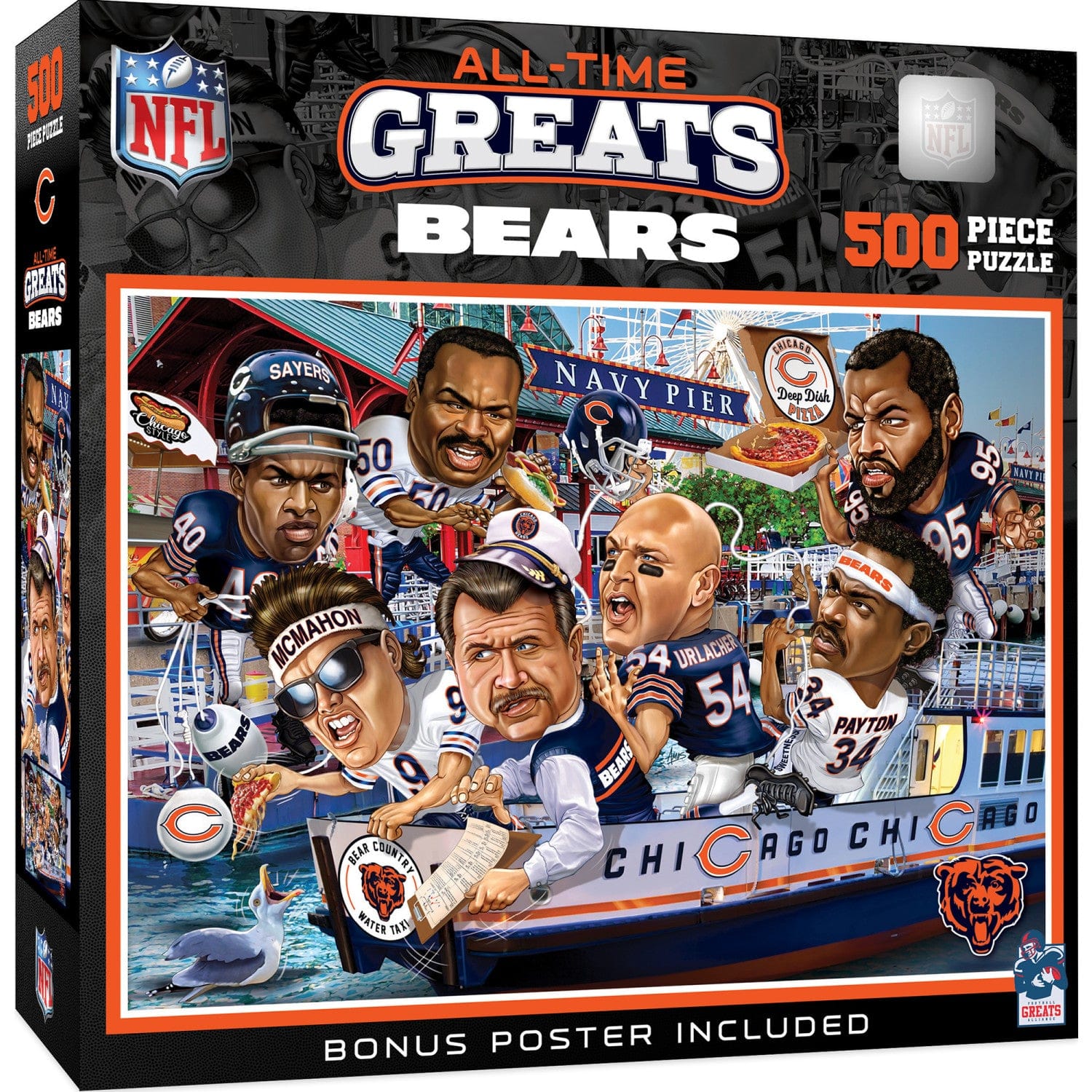 Chicago Bears All-Time Greats 500-Piece Jigsaw Puzzle - Sports Gifts, Sports Memorabilia, Sports Collectibles, Fan Shop