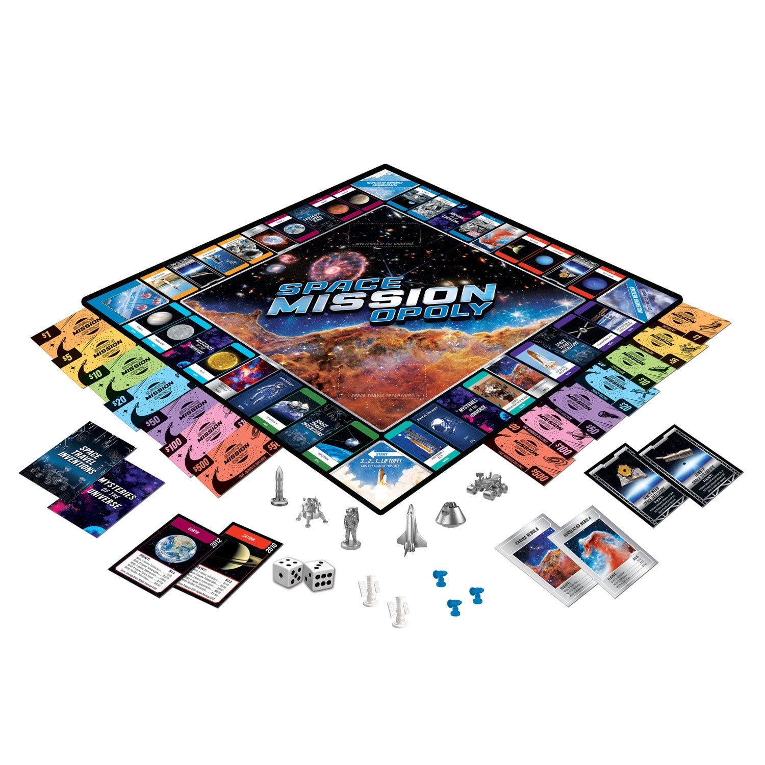 Space Mission Opoly Board Game - 757 Sports Collectibles