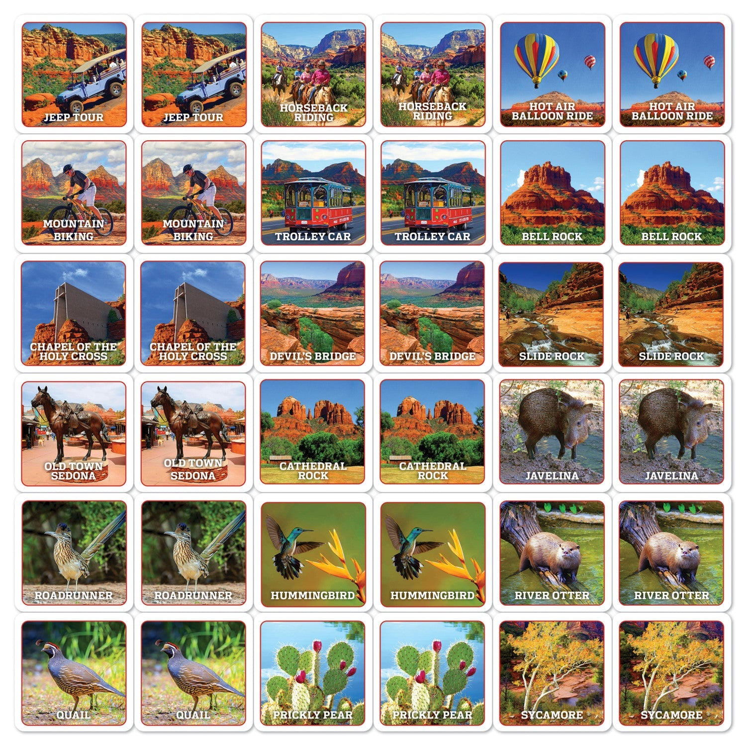 Sedona, Arizona Matching Game - 757 Sports Collectibles