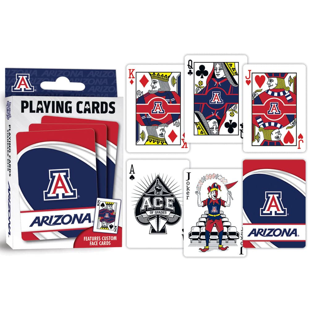Arizona Wildcats Official Playing Cards - 54 Card Deck - Sports Gifts, Sports Memorabilia, Sports Collectibles, Fan Shop