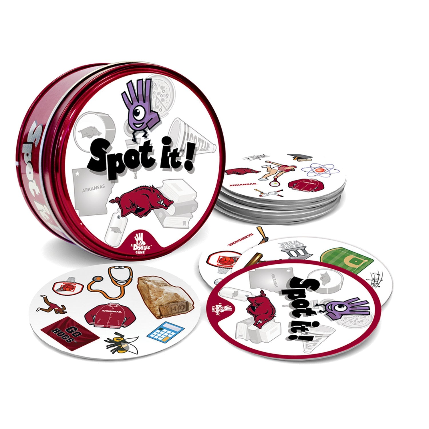 Arkansas Razorbacks Spot It! Card Game - 757 Sports Collectibles