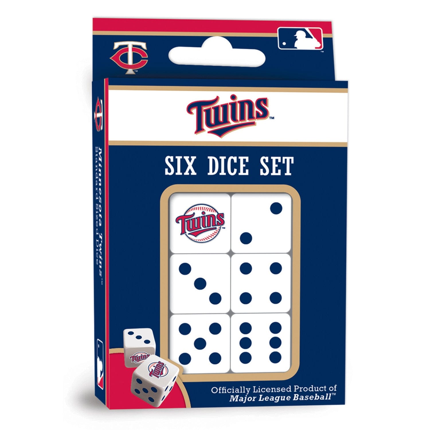 Minnesota Twins Official MLB Dice Set - Sports Gifts, Sports Memorabilia, Sports Collectibles, Fan Shop
