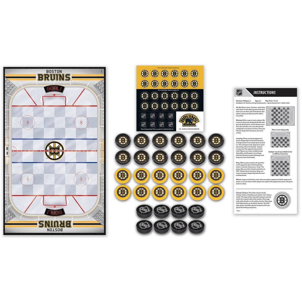 Boston Bruins Checkers Game - Sports Gifts, Sports Memorabilia, Sports Collectibles, Fan Shop
