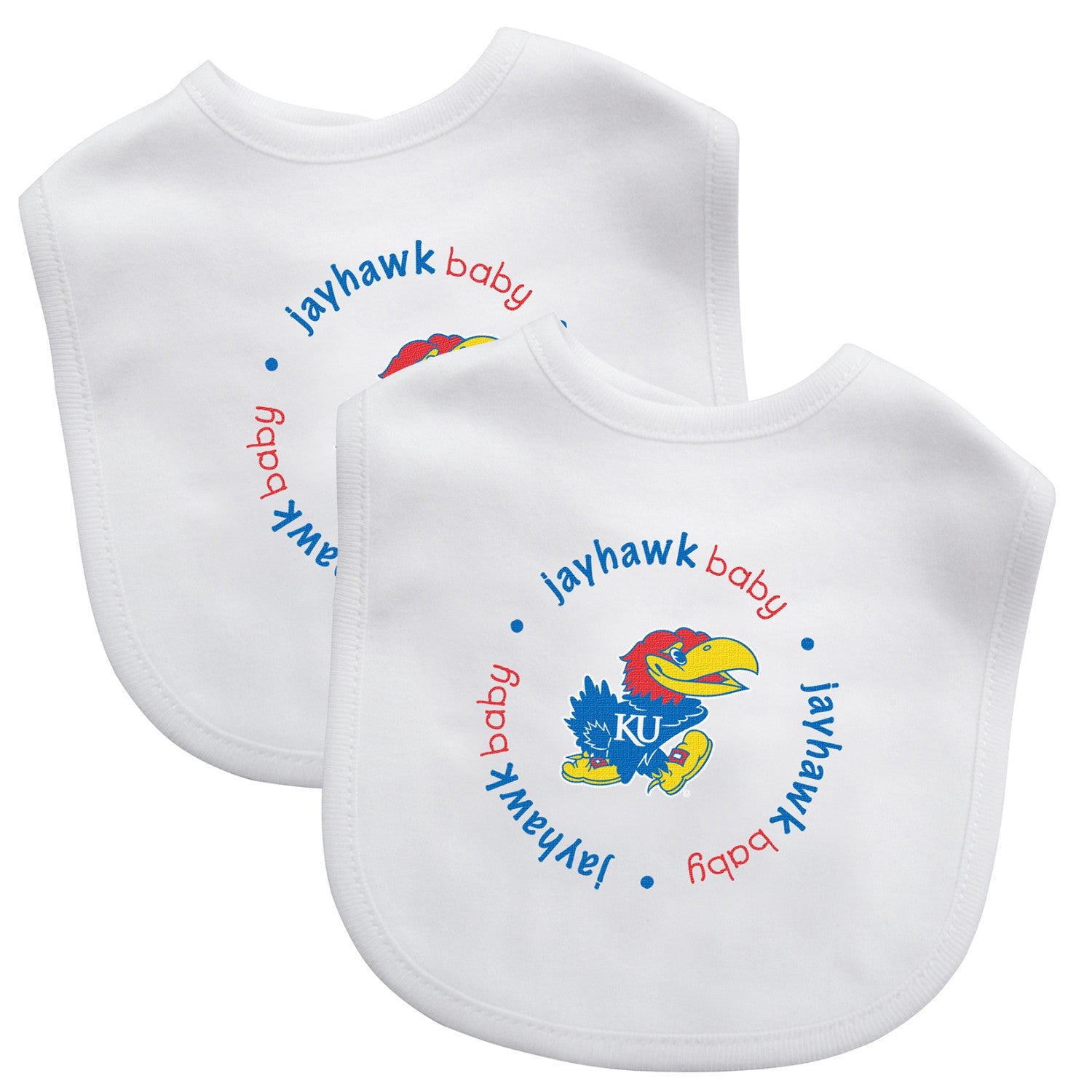 Kansas Jayhawks - Baby Bibs 2-Pack - 757 Sports Collectibles