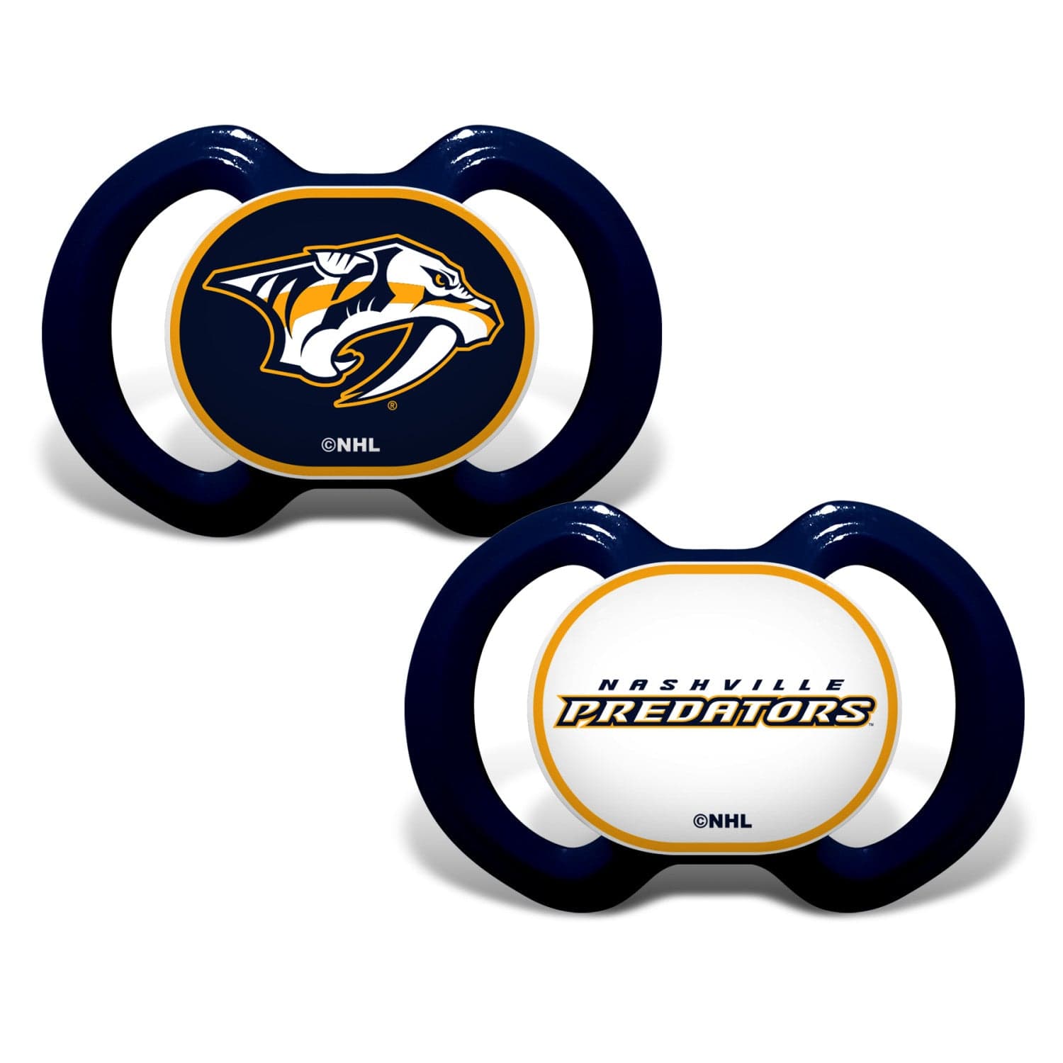 Nashville Predators Pacifier 2-Pack for Little Fans - Sports Gifts, Sports Memorabilia, Sports Collectibles, Fan Shop