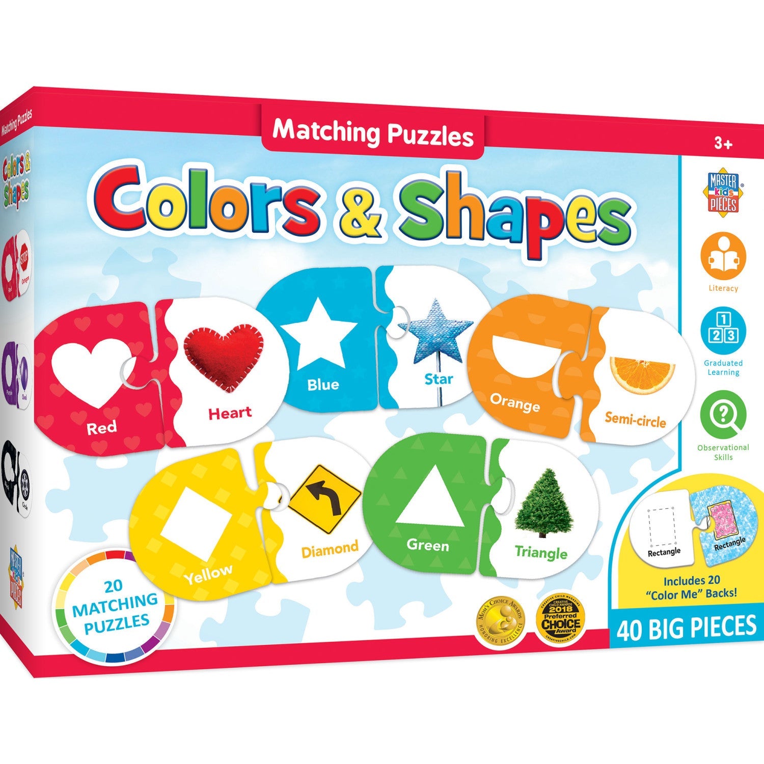 Colors & Shapes - Educational Matching Jigsaw Puzzles - 757 Sports Collectibles