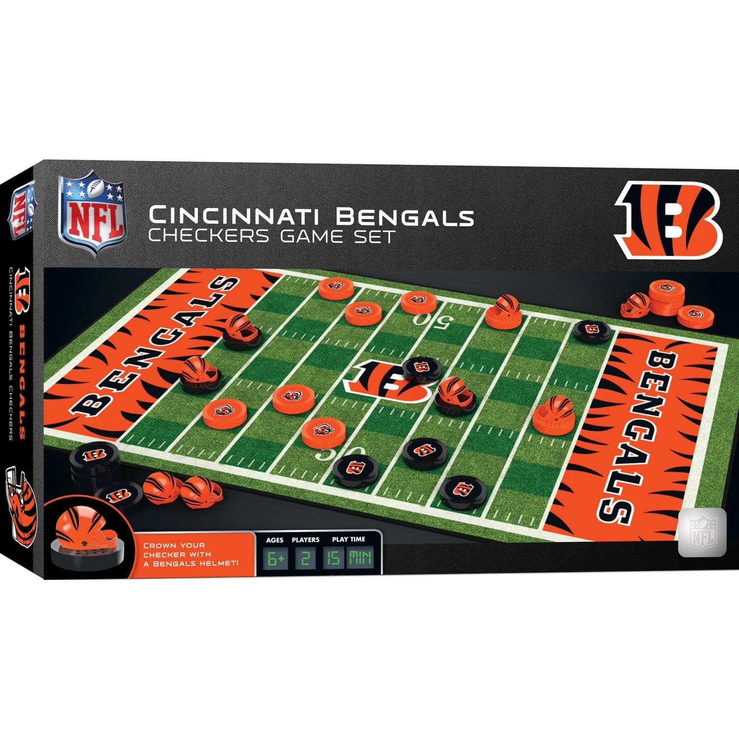 Cincinnati Bengals Checkers Game - Sports Gifts, Sports Memorabilia, Sports Collectibles, Fan Shop