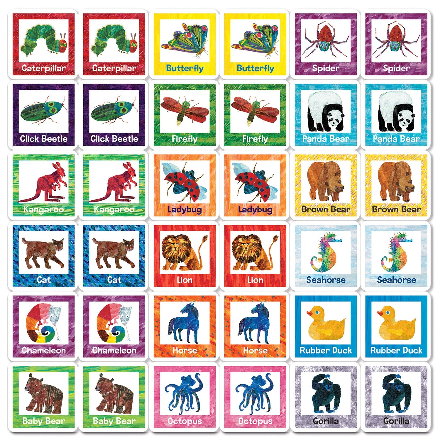 World of Eric Carle Matching Travel Game - 757 Sports Collectibles