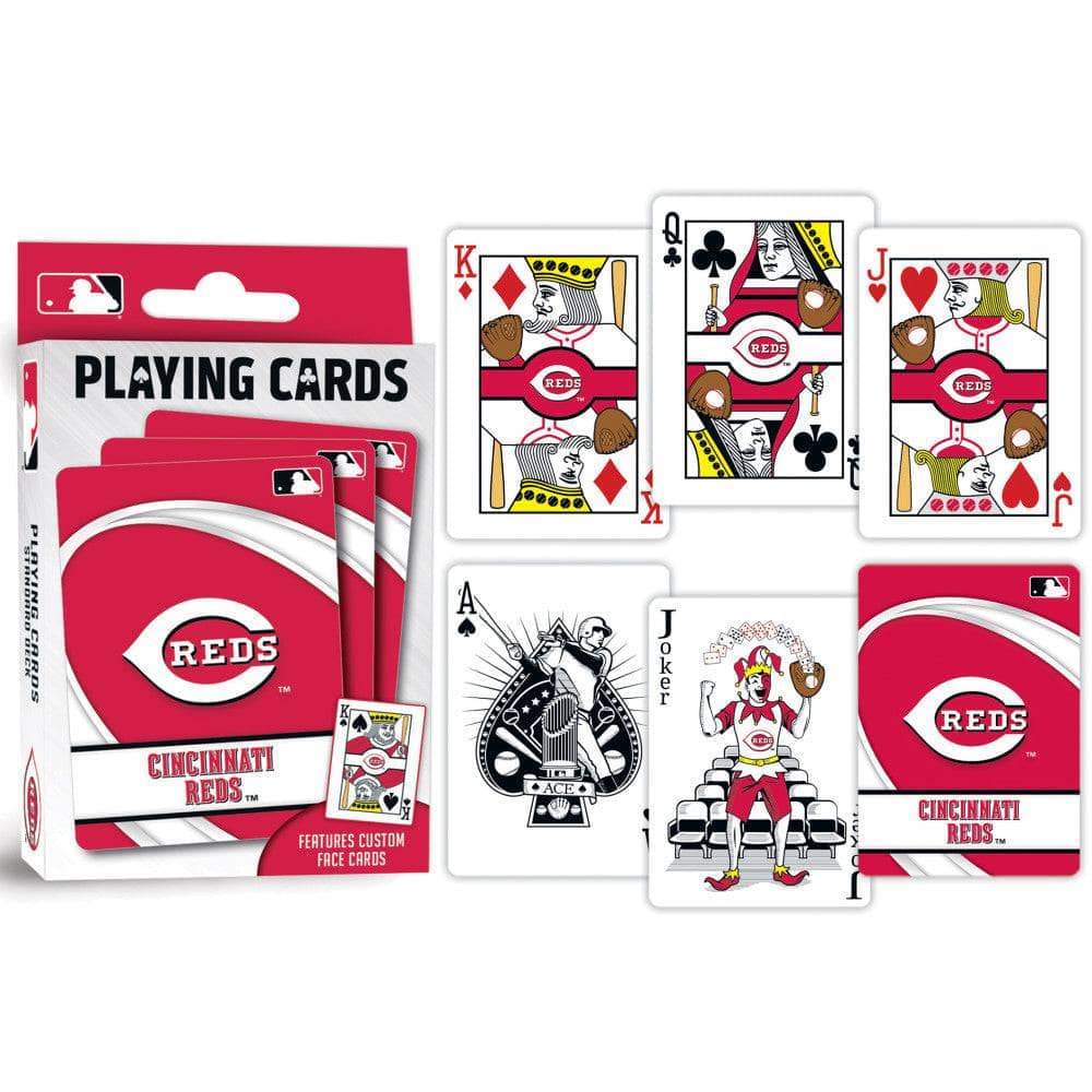 Cincinnati Reds 54-Card Playing Deck - Sports Gifts, Sports Memorabilia, Sports Collectibles, Fan Shop