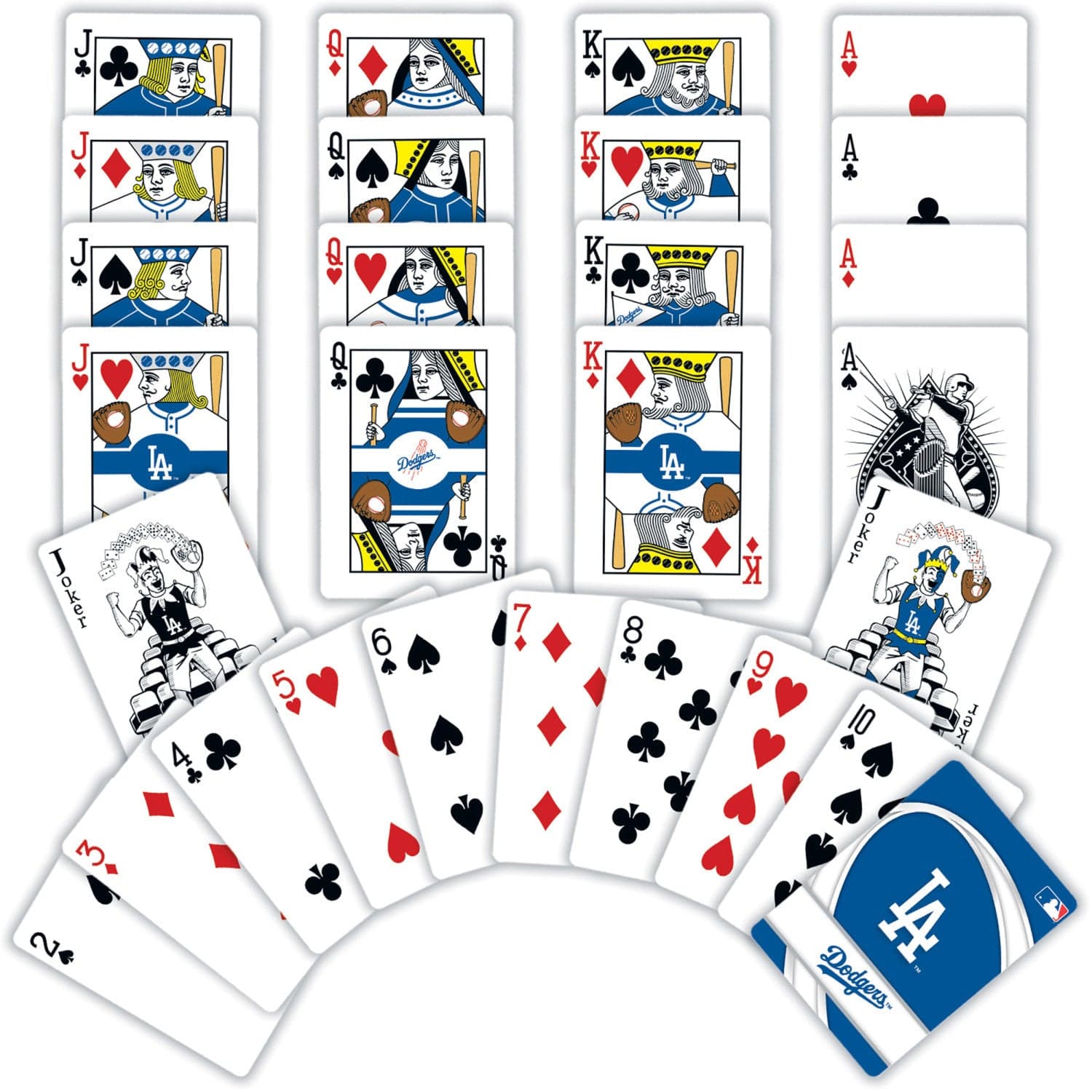 Los Angeles Dodgers 54-Card Playing Deck - Sports Gifts, Sports Memorabilia, Sports Collectibles, Fan Shop