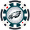 Philadelphia Eagles 100-Piece Poker Chip Set