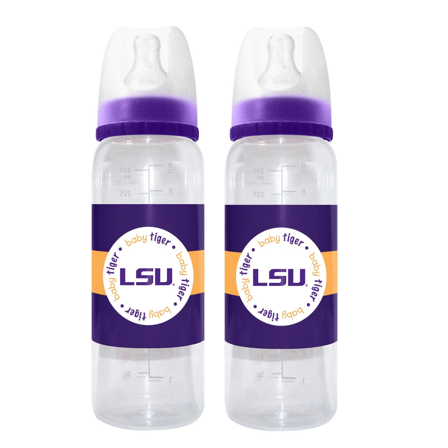 LSU Tigers 9oz Baby Bottles - 2-Pack - Sports Gifts, Sports Memorabilia, Sports Collectibles, Fan Shop