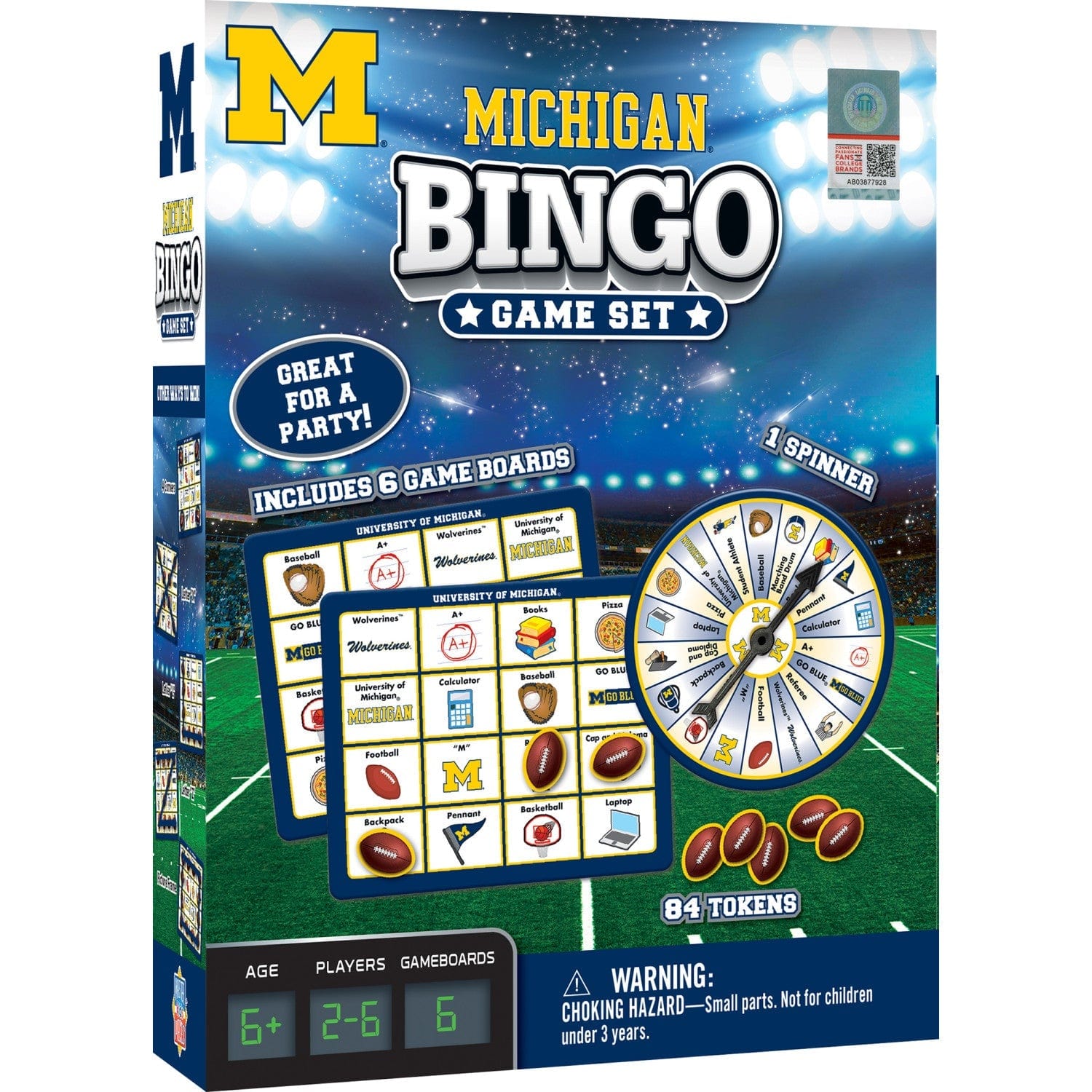 Michigan Wolverines Bingo: Game Day Fun! - Sports Gifts, Sports Memorabilia, Sports Collectibles, Fan Shop