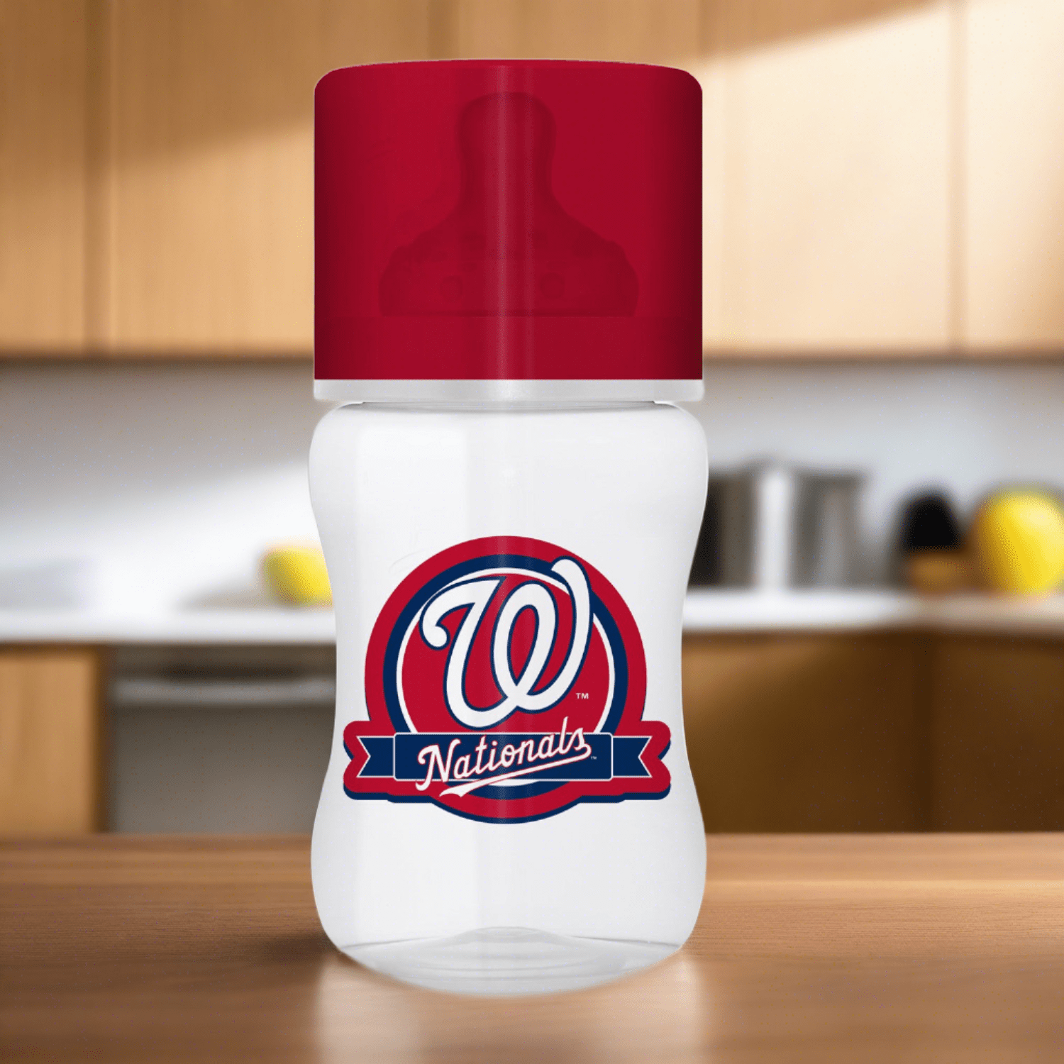 Washington Nationals 9oz Baby Bottle - Sports Gifts, Sports Memorabilia, Sports Collectibles, Fan Shop