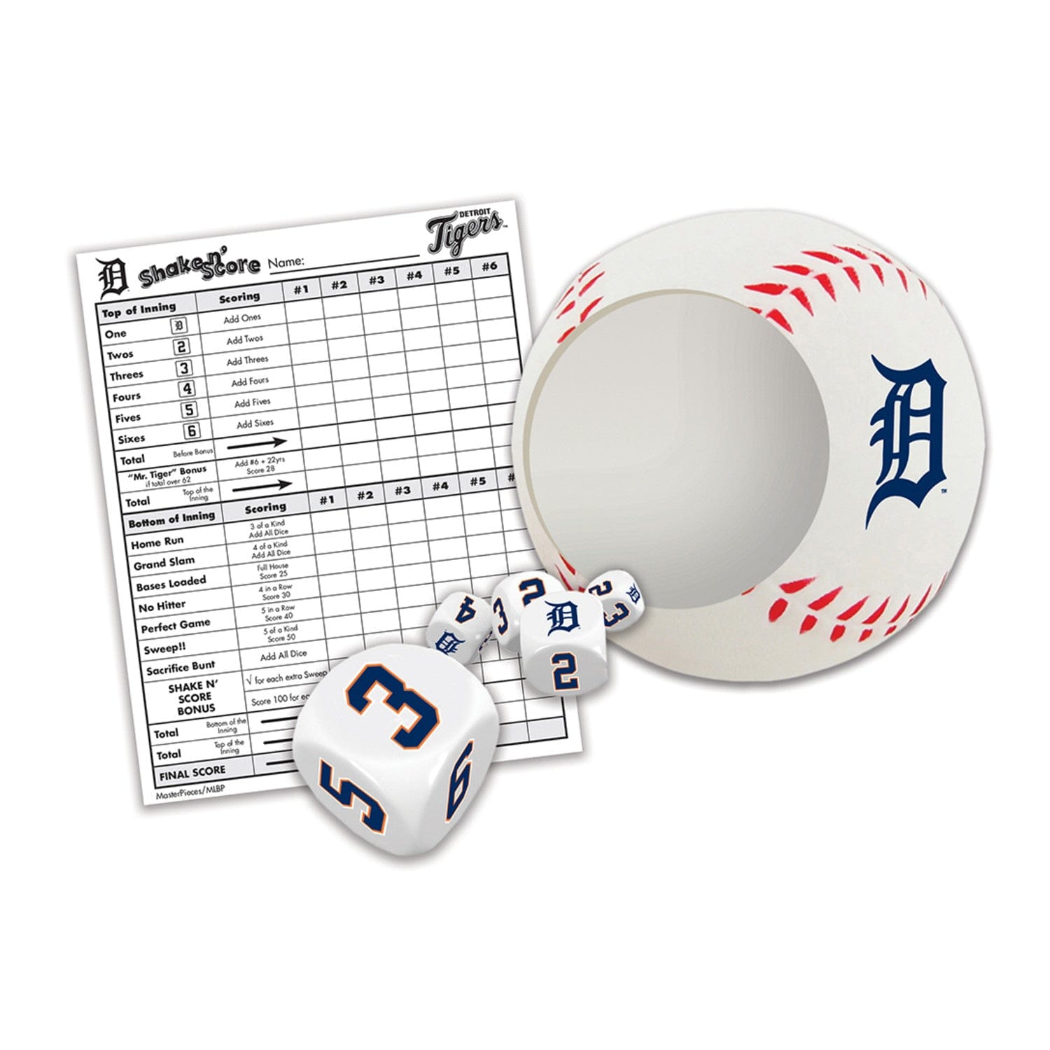 Detroit Tigers Shake n' Score Game - Sports Gifts, Sports Memorabilia, Sports Collectibles, Fan Shop
