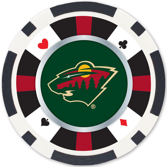 Minnesota Wild 100 Piece Poker Chips - 757 Sports Collectibles