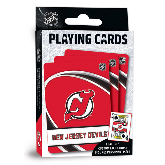 New Jersey Devils Playing Cards - 54 Card Deck - 757 Sports Collectibles