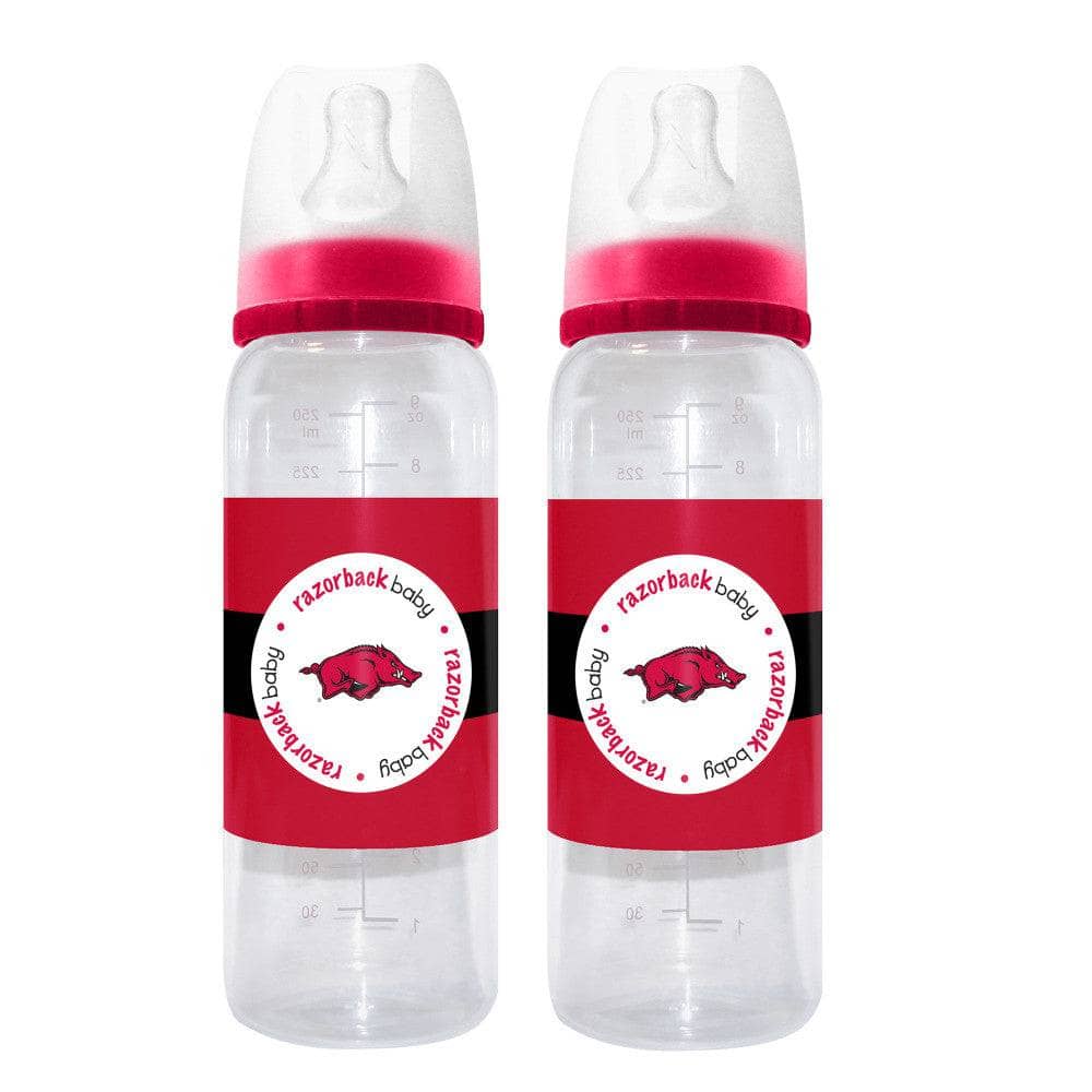 Arkansas Razorbacks Baby Bottles 9oz - 2-Pack - Sports Gifts, Sports Memorabilia, Sports Collectibles, Fan Shop