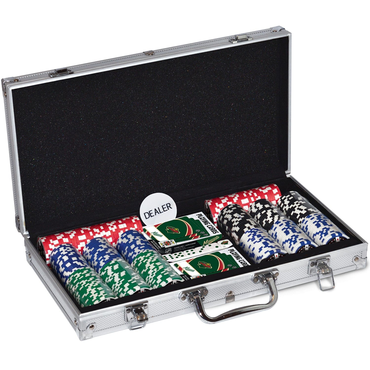 Minnesota Wild 300 Piece Poker Set - Perfect for Fans and Game Nights! - Sports Gifts, Sports Memorabilia, Sports Collectibles, Fan Shop
