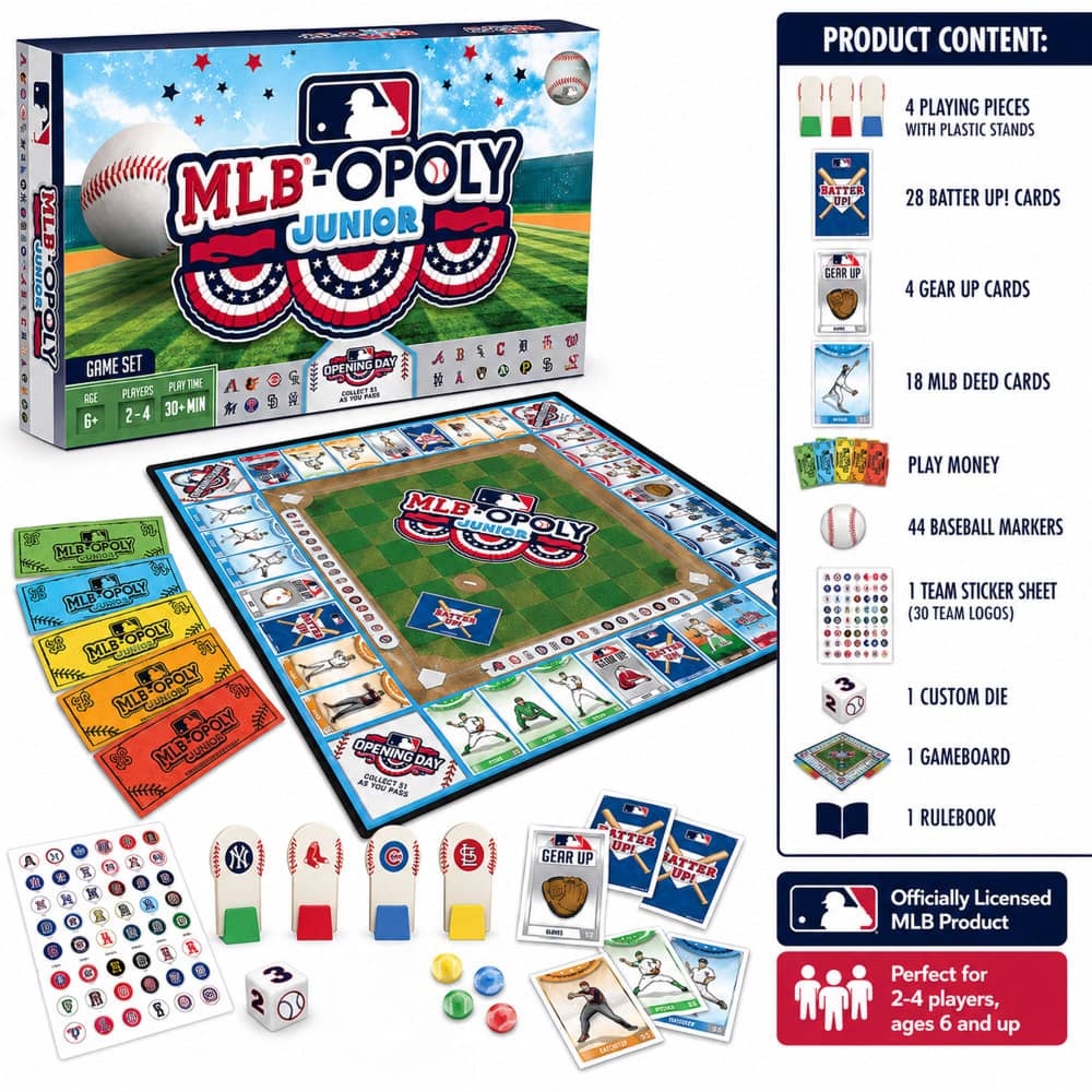 MLB Opoly Junior: The Ultimate Baseball Board Game for Kids